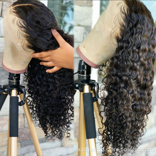 Single Knots HD 360 Lace Wig 18 Inch 100% Human Hair Middle Part Hd Wigs Natural Hairline 13*6 Hd Lace frontal wigs